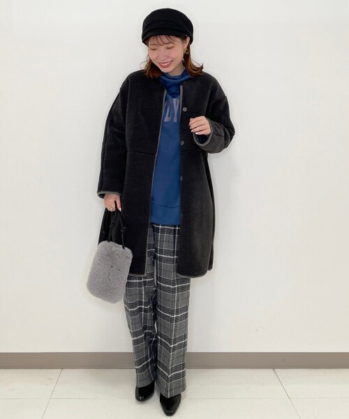 Cutie Blonde(キューティーブロンド)の「◆裏起毛ハイネックBIGチュニック(スウェット・レディース・ブラウン系その他2/ブルー/ライトベージュ/グレー系その他・00)」の22枚目の写真