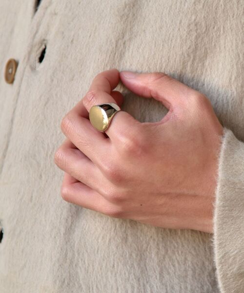 SHIPS(シップス)の「【WEB限定】SHIPS: デザイン リング(リング・メンズ・ストーン/ライトホワイト/オフホワイト/ホワイト系その他/ホワイト・ONE SIZE)」の5枚目の写真