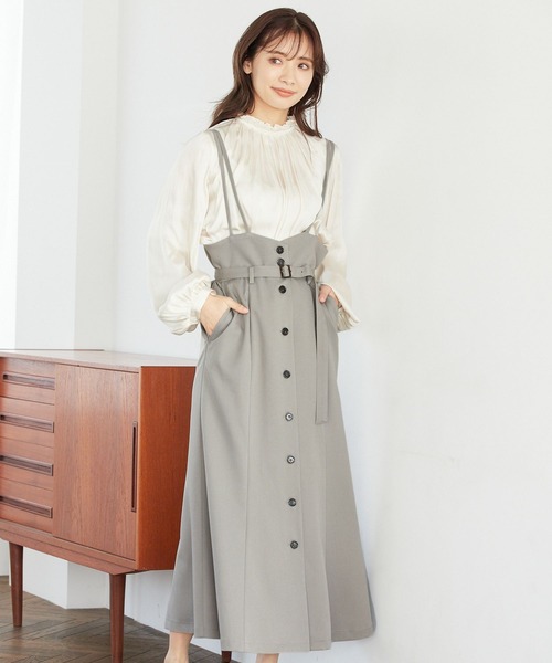 mysty woman(ミスティウーマン)の「ボリュームチュニックシャツ 263622(シャツ/ブラウス・レディース・ブラック/ブラウン/アイボリー・FREE)」の7枚目の写真