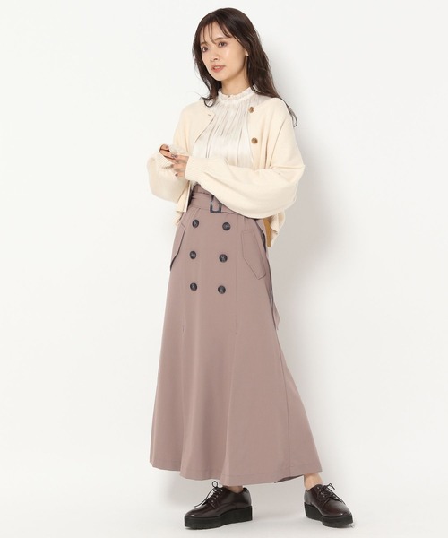 mysty woman(ミスティウーマン)の「ボリュームチュニックシャツ 263622(シャツ/ブラウス・レディース・ブラック/ブラウン/アイボリー・FREE)」の10枚目の写真