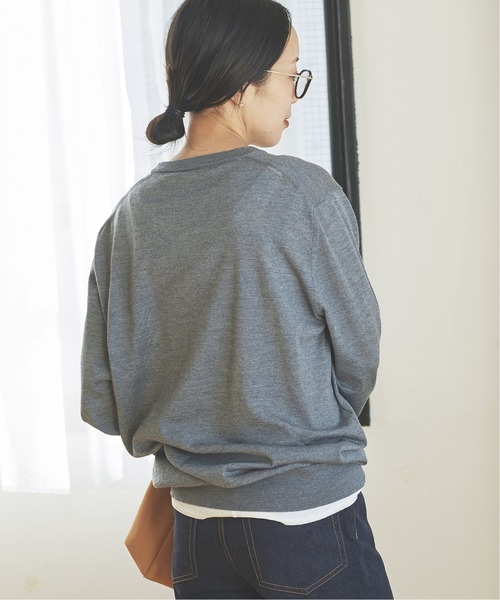 plage(プラージュ)の「【ROBERTO COLLINA/ロベルトコリーナ】SP クルーネックプルオーバー◆(ニット/セーター・レディース・チャコールグレー/ピンク・FREE)」の10枚目の写真