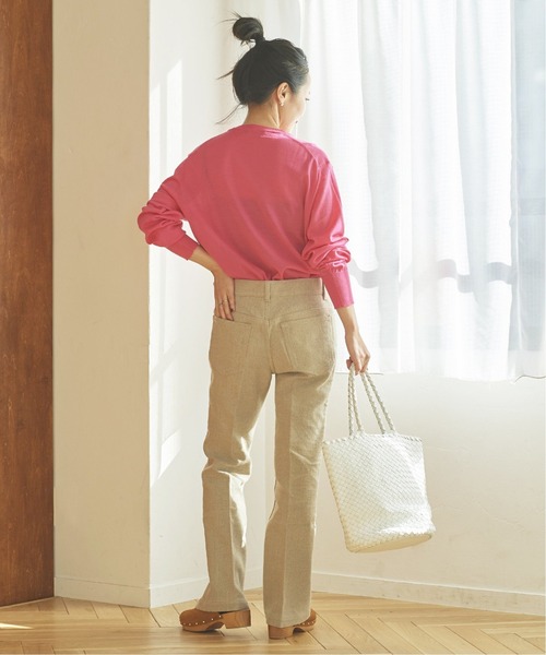 plage(プラージュ)の「【ROBERTO COLLINA/ロベルトコリーナ】SP クルーネックプルオーバー◆(ニット/セーター・レディース・チャコールグレー/ピンク・FREE)」の19枚目の写真