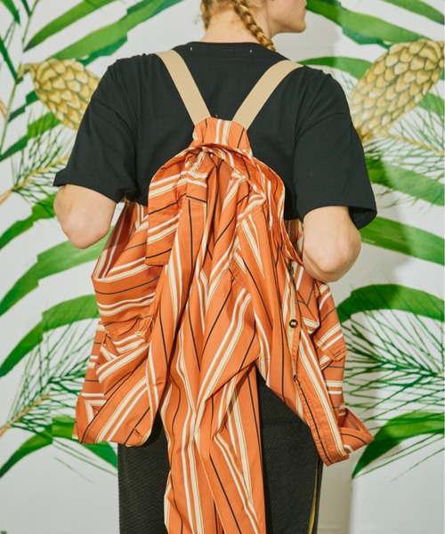 AlexanderLeeChang(アレキサンダーリーチャン)の「AlexanderLeeChang アレキサンダーリーチャン / STRIPE SEO-L SHIRTS セオエルストライプシャツ / AC022202(シャツ/ブラウス・メンズ・オレンジ/ネイビー/ブルー・3/2)」の13枚目の写真