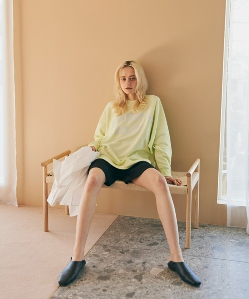 Aunt Marie's（アントマリーズ）の「カレッジロゴスウェット（スウェット・レディース・イエロー/グリーン/ネイビー/ホワイト/ライトブルー/アイボリー/チャコールグレー・FREE）」の17枚目の写真