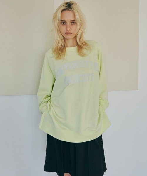 Aunt Marie's（アントマリーズ）の「カレッジロゴスウェット（スウェット・レディース・イエロー/グリーン/ネイビー/ホワイト/ライトブルー/アイボリー/チャコールグレー・FREE）」の19枚目の写真