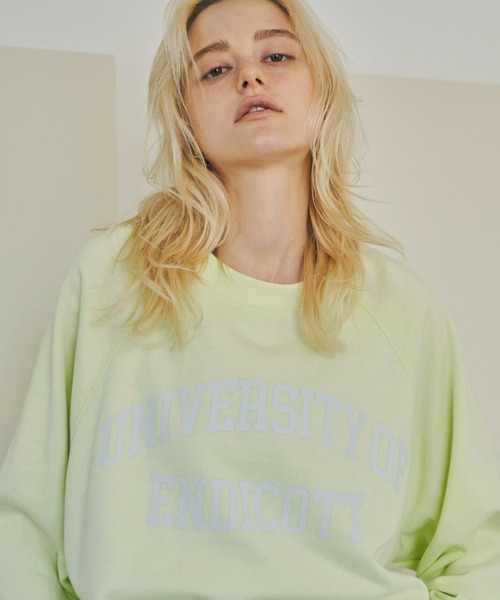 Aunt Marie's（アントマリーズ）の「カレッジロゴスウェット（スウェット・レディース・イエロー/グリーン/ネイビー/ホワイト/ライトブルー/アイボリー/チャコールグレー・FREE）」の21枚目の写真