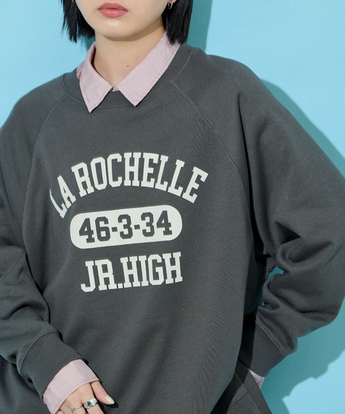 Aunt Marie's（アントマリーズ）の「カレッジロゴスウェット（スウェット・レディース・イエロー/グリーン/ネイビー/ホワイト/ライトブルー/アイボリー/チャコールグレー・FREE）」の15枚目の写真