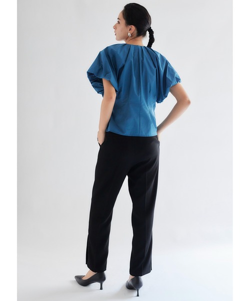 Limue(リミュ)の「テーパード美脚パンツ(その他パンツ・レディース・オレンジ/グリーン/バーガンディー/ブラック・S/M/L)」の7枚目の写真