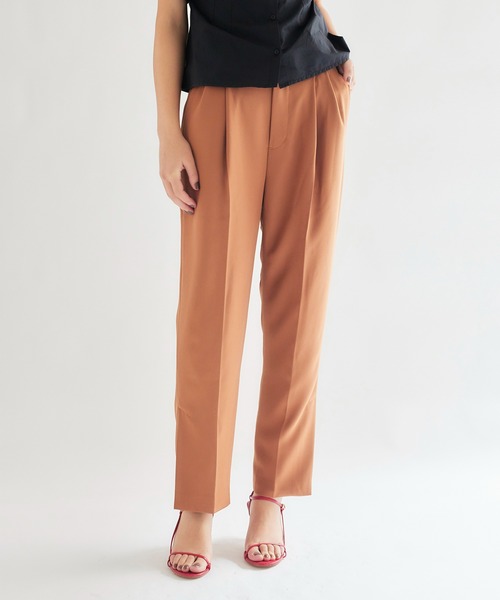 Limue(リミュ)の「テーパード美脚パンツ(その他パンツ・レディース・オレンジ/グリーン/バーガンディー/ブラック・S/M/L)」の15枚目の写真