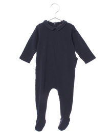 BONTON | 無地襟付きパジャマ(ロンパース)