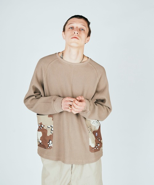 GUNG HO（ガンホー）の「GUNG HO/ガンホー WAFFLE WORKERS LS TEE 