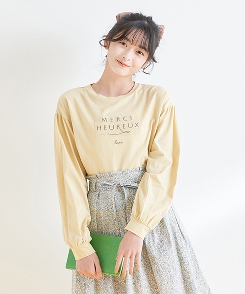 ネックレス風長袖Tシャツ
