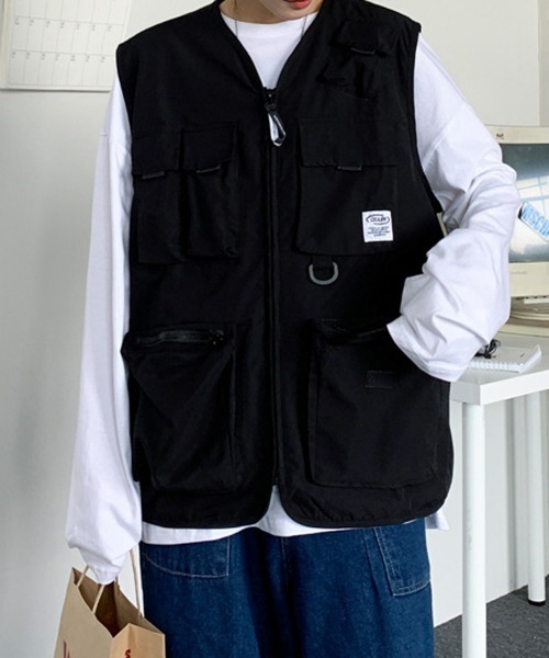 NEW GENTLEMAN(ニュージェントルマン)の「タクティカル ビッグベスト(ベスト・メンズ・オリーブ/ブラック・FREE)」の7枚目の写真