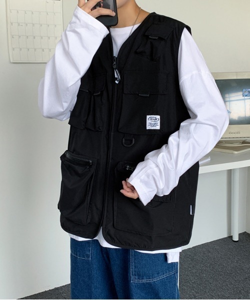 NEW GENTLEMAN(ニュージェントルマン)の「タクティカル ビッグベスト(ベスト・メンズ・オリーブ/ブラック・FREE)」の9枚目の写真