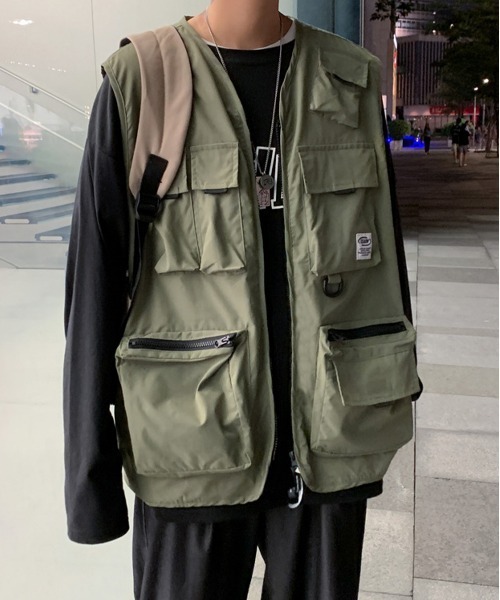 NEW GENTLEMAN(ニュージェントルマン)の「タクティカル ビッグベスト(ベスト・メンズ・オリーブ/ブラック・FREE)」の12枚目の写真