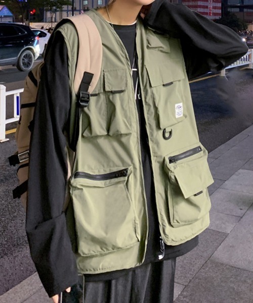 NEW GENTLEMAN(ニュージェントルマン)の「タクティカル ビッグベスト(ベスト・メンズ・オリーブ/ブラック・FREE)」の14枚目の写真