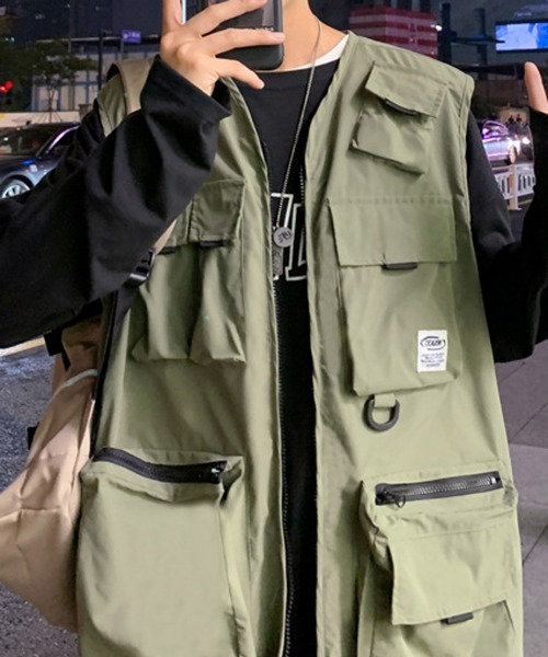 NEW GENTLEMAN(ニュージェントルマン)の「タクティカル ビッグベスト(ベスト・メンズ・オリーブ/ブラック・FREE)」の15枚目の写真