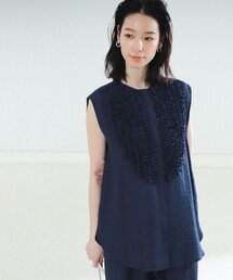 Demi-Luxe BEAMS | Demi-Luxe BEAMS / レーヨンリネン フリルシャツ(シャツ/ブラウス)