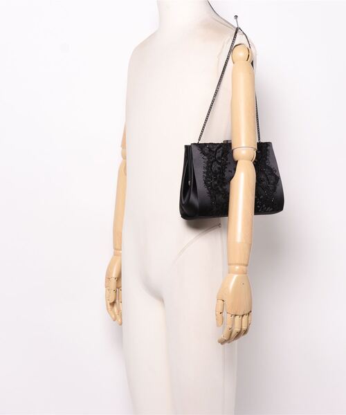 HANAE MORI(ハナエモリ)の「【HANAE MORI】パーティーバッグ(ハンドバッグ・レディース・ブラック・ONE SIZE)」の5枚目の写真