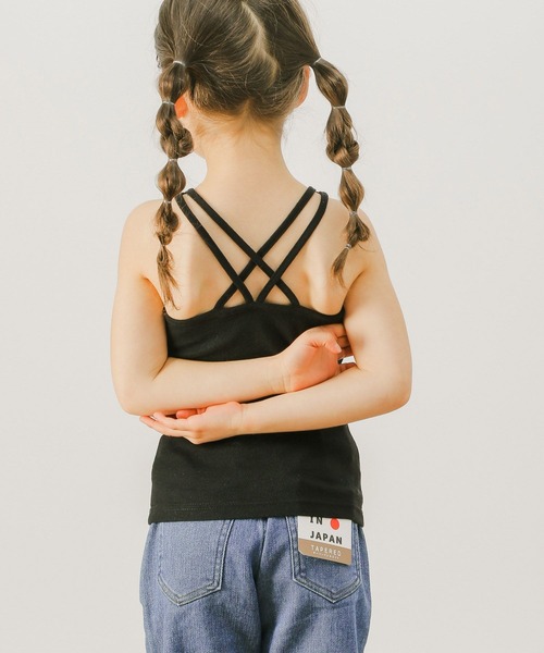 BAYFLOW（ベイフロー）の「[KIDS]フライスキャミソール（キャミソール・キッズ・ブラック/アイボリー/カーキ・120cm/130cm/140cm/150cm/160cm/110cm/100cm）」の2枚目の写真