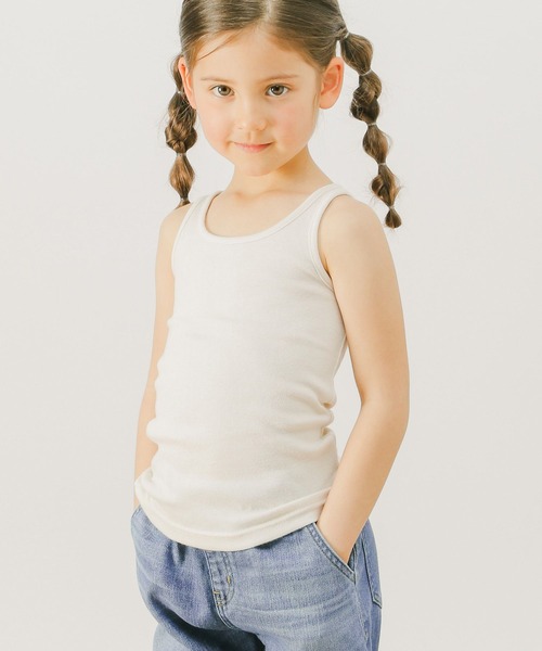BAYFLOW（ベイフロー）の「[KIDS]フライスキャミソール（キャミソール・キッズ・ブラック/アイボリー/カーキ・120cm/130cm/140cm/150cm/160cm/110cm/100cm）」の5枚目の写真