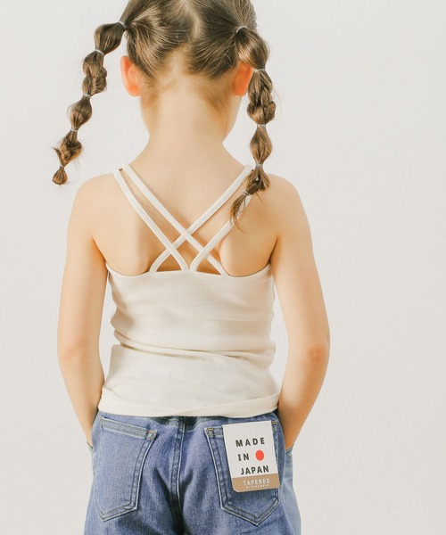 BAYFLOW（ベイフロー）の「[KIDS]フライスキャミソール（キャミソール・キッズ・ブラック/アイボリー/カーキ・120cm/130cm/140cm/150cm/160cm/110cm/100cm）」の6枚目の写真