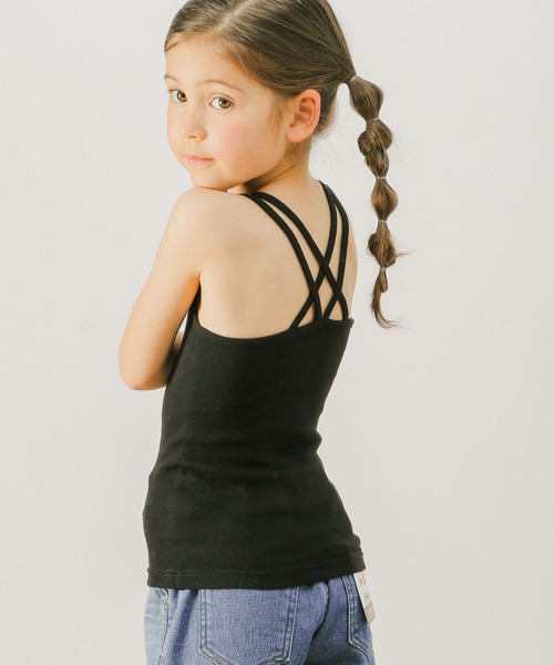 BAYFLOW（ベイフロー）の「[KIDS]フライスキャミソール（キャミソール・キッズ・ブラック/アイボリー/カーキ・120cm/130cm/140cm/150cm/160cm/110cm/100cm）」の8枚目の写真