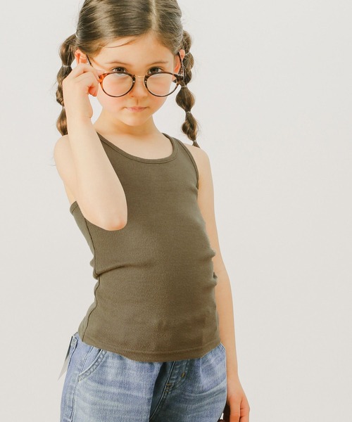 BAYFLOW（ベイフロー）の「[KIDS]フライスキャミソール（キャミソール・キッズ・ブラック/アイボリー/カーキ・120cm/130cm/140cm/150cm/160cm/110cm/100cm）」の9枚目の写真