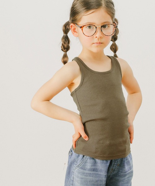 BAYFLOW（ベイフロー）の「[KIDS]フライスキャミソール（キャミソール・キッズ・ブラック/アイボリー/カーキ・120cm/130cm/140cm/150cm/160cm/110cm/100cm）」の10枚目の写真