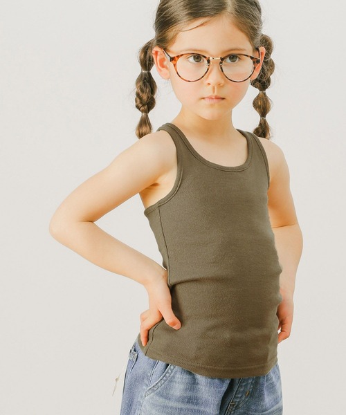 BAYFLOW（ベイフロー）の「[KIDS]フライスキャミソール（キャミソール・キッズ・ブラック/アイボリー/カーキ・120cm/130cm/140cm/150cm/160cm/110cm/100cm）」の11枚目の写真