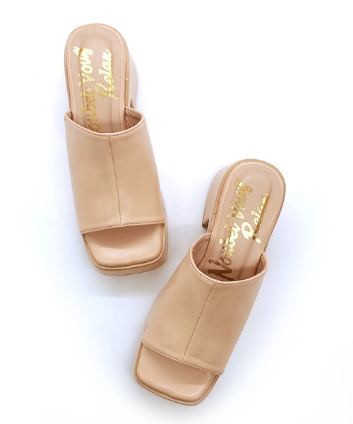 Noubel Voug Relax（ヌーベルヴォーグリラックス）の「バルキーヒールサンダル（サンダル・レディース・ホワイト/ブラック/ベージュ・LL/S/M/L）」の18枚目の写真