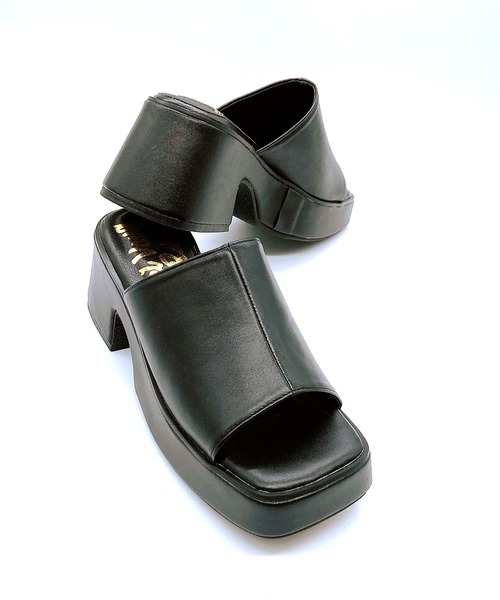 Noubel Voug Relax（ヌーベルヴォーグリラックス）の「バルキーヒールサンダル（サンダル・レディース・ホワイト/ブラック/ベージュ・LL/S/M/L）」の20枚目の写真