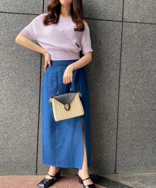 INGNI（イング）の「スクエアトゥミュールサンダル（サンダル・レディース・ベージュ/オフホワイト/ブラック・M/L）」の8枚目の写真