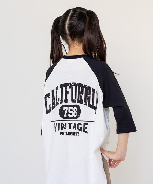 JAM & LINK(ジャムアンドリンク)の「ロングシルエット ラグランTシャツ(Tシャツ/カットソー・キッズ・B/D/C/A・120cm/140cm/110cm/100cm/150cm/130cm)」の2枚目の写真