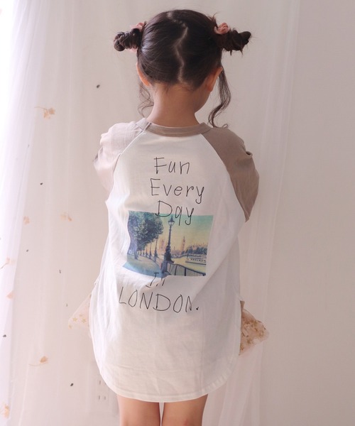 JAM & LINK(ジャムアンドリンク)の「ロングシルエット ラグランTシャツ(Tシャツ/カットソー・キッズ・B/D/C/A・120cm/140cm/110cm/100cm/150cm/130cm)」の3枚目の写真