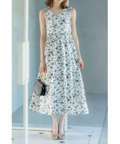 &. NOSTALGIA（アンドドットノスタルジア）の「前後2WAYリーフドレス（ワンピース・レディース・ホワイト/ブラック・FREE）」の2枚目の写真