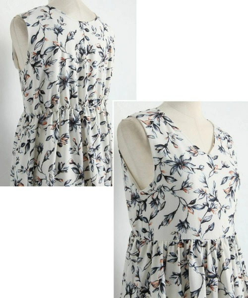 &. NOSTALGIA（アンドドットノスタルジア）の「前後2WAYリーフドレス（ワンピース・レディース・ホワイト/ブラック・FREE）」の13枚目の写真