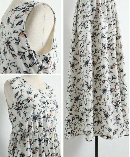 &. NOSTALGIA（アンドドットノスタルジア）の「前後2WAYリーフドレス（ワンピース・レディース・ホワイト/ブラック・FREE）」の14枚目の写真