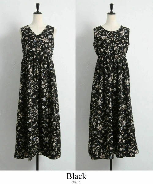 &. NOSTALGIA（アンドドットノスタルジア）の「前後2WAYリーフドレス（ワンピース・レディース・ホワイト/ブラック・FREE）」の15枚目の写真