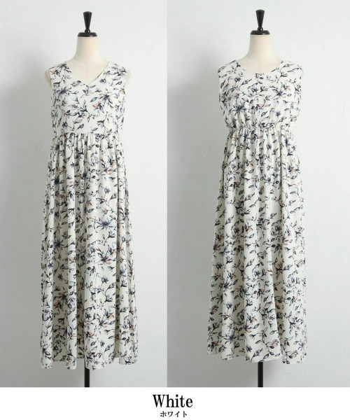 &. NOSTALGIA（アンドドットノスタルジア）の「前後2WAYリーフドレス（ワンピース・レディース・ホワイト/ブラック・FREE）」の16枚目の写真