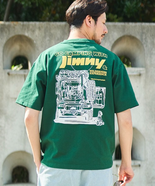 ADPOSION（アドポーション）の「【JIMNY×WILDERNESS EXPERIENCE】 別注グラフィックプリントTシャツ（Tシャツ/カットソー・メンズ・ホワイト系1/ホワイト系2/ホワイト系3/ブラック系1/ブラック系2/ブラック系3/グリーン系1/グリーン系2/グリーン系3・MEDIUM/LARGE/X-LARGE）」の8枚目の写真