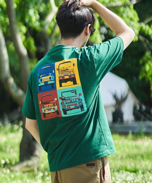 ADPOSION（アドポーション）の「【JIMNY×WILDERNESS EXPERIENCE】 別注グラフィックプリントTシャツ（Tシャツ/カットソー・メンズ・ホワイト系1/ホワイト系2/ホワイト系3/ブラック系1/ブラック系2/ブラック系3/グリーン系1/グリーン系2/グリーン系3・MEDIUM/LARGE/X-LARGE）」の9枚目の写真