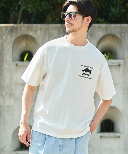 ADPOSION（アドポーション）の「【JIMNY×WILDERNESS EXPERIENCE】 別注グラフィックプリントTシャツ（Tシャツ/カットソー・メンズ・ホワイト系1/ホワイト系2/ホワイト系3/ブラック系1/ブラック系2/ブラック系3/グリーン系1/グリーン系2/グリーン系3・MEDIUM/LARGE/X-LARGE）」の14枚目の写真