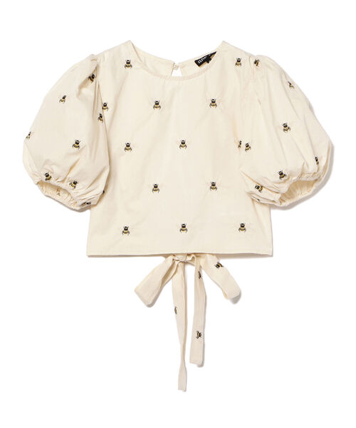 Ray BEAMS(レイビームス)の「sister jane / Humble Bee Embroidered Top(シャツ/ブラウス・レディース・ベージュ・SMALL)」の2枚目の写真