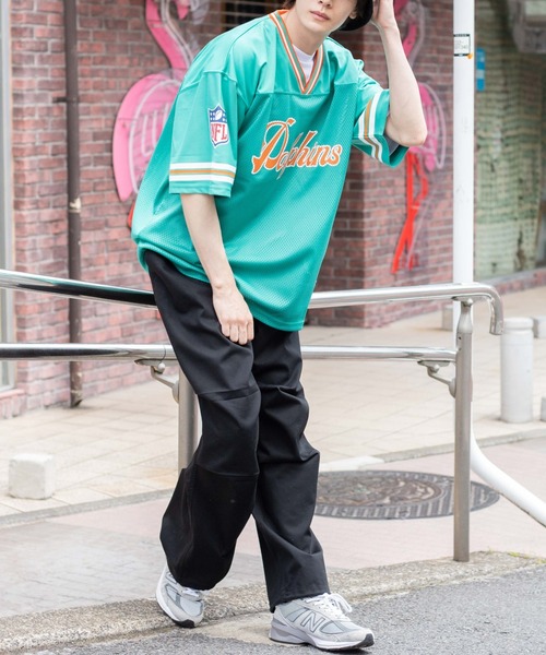 WEGO（ウィゴー）の「∴WEGO/別注 NFL チームロゴメッシュBIGT（Tシャツ/カットソー・メンズ・ターコイズブルー/ダークグリーン/パープル/ホワイト/ブラック・MEDIUM/LARGE）」の18枚目の写真