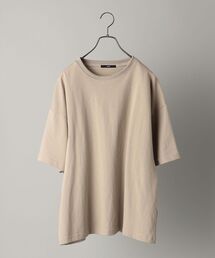 *SHIPS: ビッグシルエット ヘビーウェイト コットン クルーネック Tシャツ