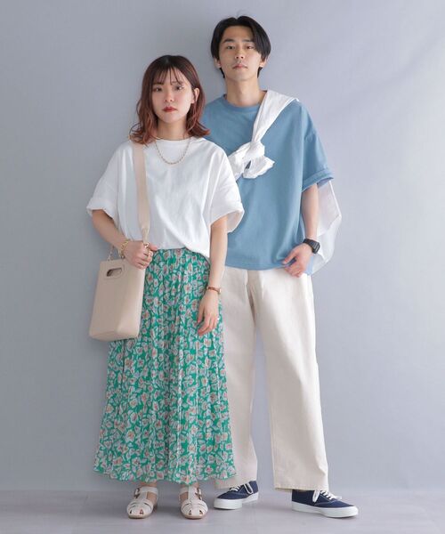 SHIPS(シップス)の「*SHIPS: ビッグシルエット ヘビーウェイト コットン クルーネック Tシャツ(Tシャツ/カットソー・メンズ・ホワイト/ベージュ/グレー/ブルー・SMALL/MEDIUM/LARGE)」の5枚目の写真
