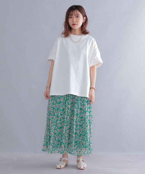 SHIPS(シップス)の「*SHIPS: ビッグシルエット ヘビーウェイト コットン クルーネック Tシャツ(Tシャツ/カットソー・メンズ・ホワイト/ベージュ/グレー/ブルー・SMALL/MEDIUM/LARGE)」の7枚目の写真