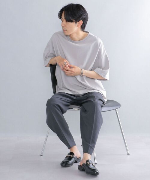 SHIPS(シップス)の「*SHIPS: ビッグシルエット ヘビーウェイト コットン クルーネック Tシャツ(Tシャツ/カットソー・メンズ・ホワイト/ベージュ/グレー/ブルー・SMALL/MEDIUM/LARGE)」の8枚目の写真