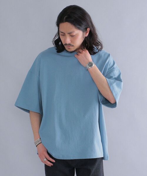 SHIPS(シップス)の「*SHIPS: ビッグシルエット ヘビーウェイト コットン クルーネック Tシャツ(Tシャツ/カットソー・メンズ・ホワイト/ベージュ/グレー/ブルー・SMALL/MEDIUM/LARGE)」の16枚目の写真